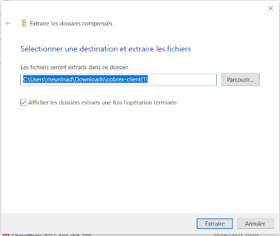 windows - extraire les dossiers compressés